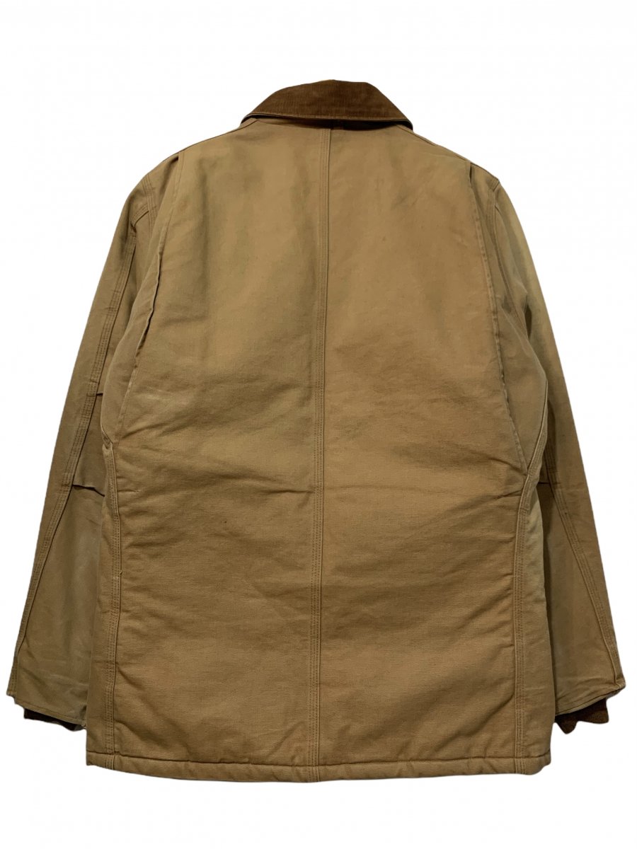 90s Carhartt Duck Arctic Quilt Lined Traditional Coat 茶 XL相当