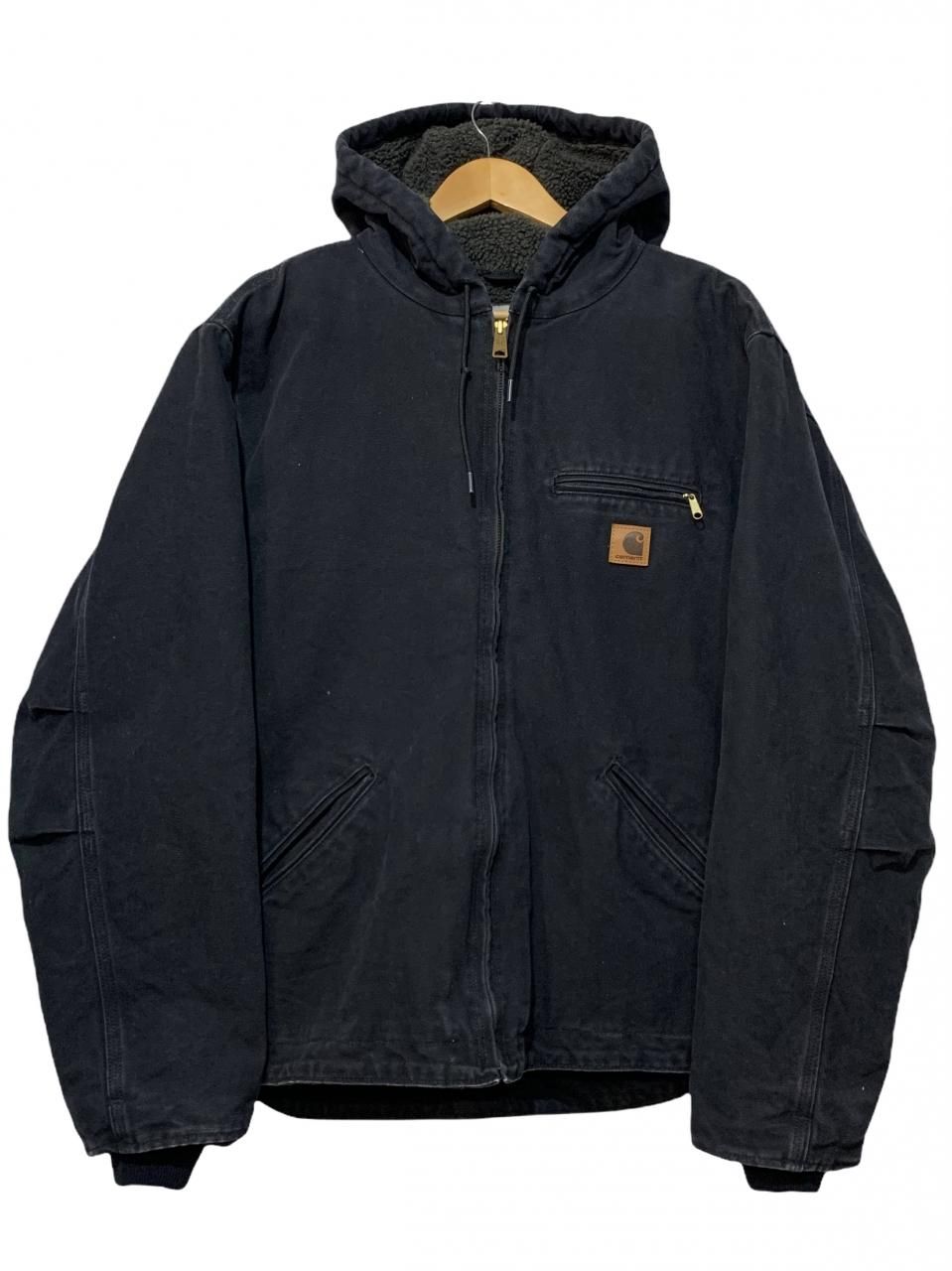 Carhartt Sherpa Lined Sandstone Sierra Jacket 黒 L Carhartt Sherpa Lined Sandstone Sierra Jacket 黒 L