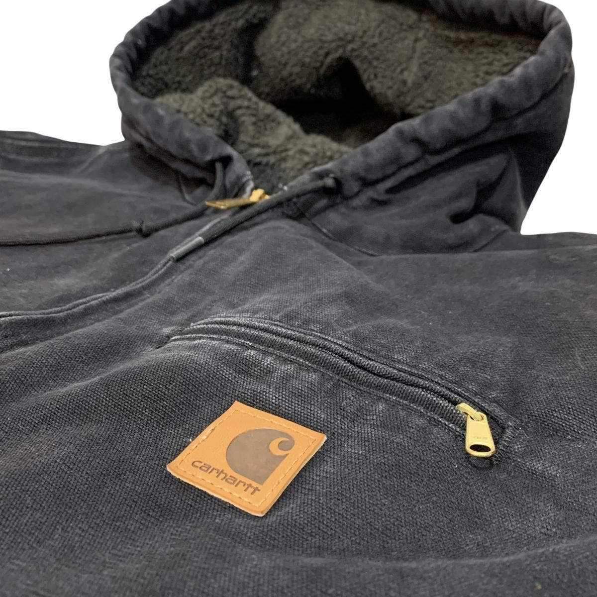 Carhartt Sherpa Lined Sandstone Sierra Jacket 黒 L Carhartt Sherpa Lined Sandstone Sierra Jacket 黒 L
