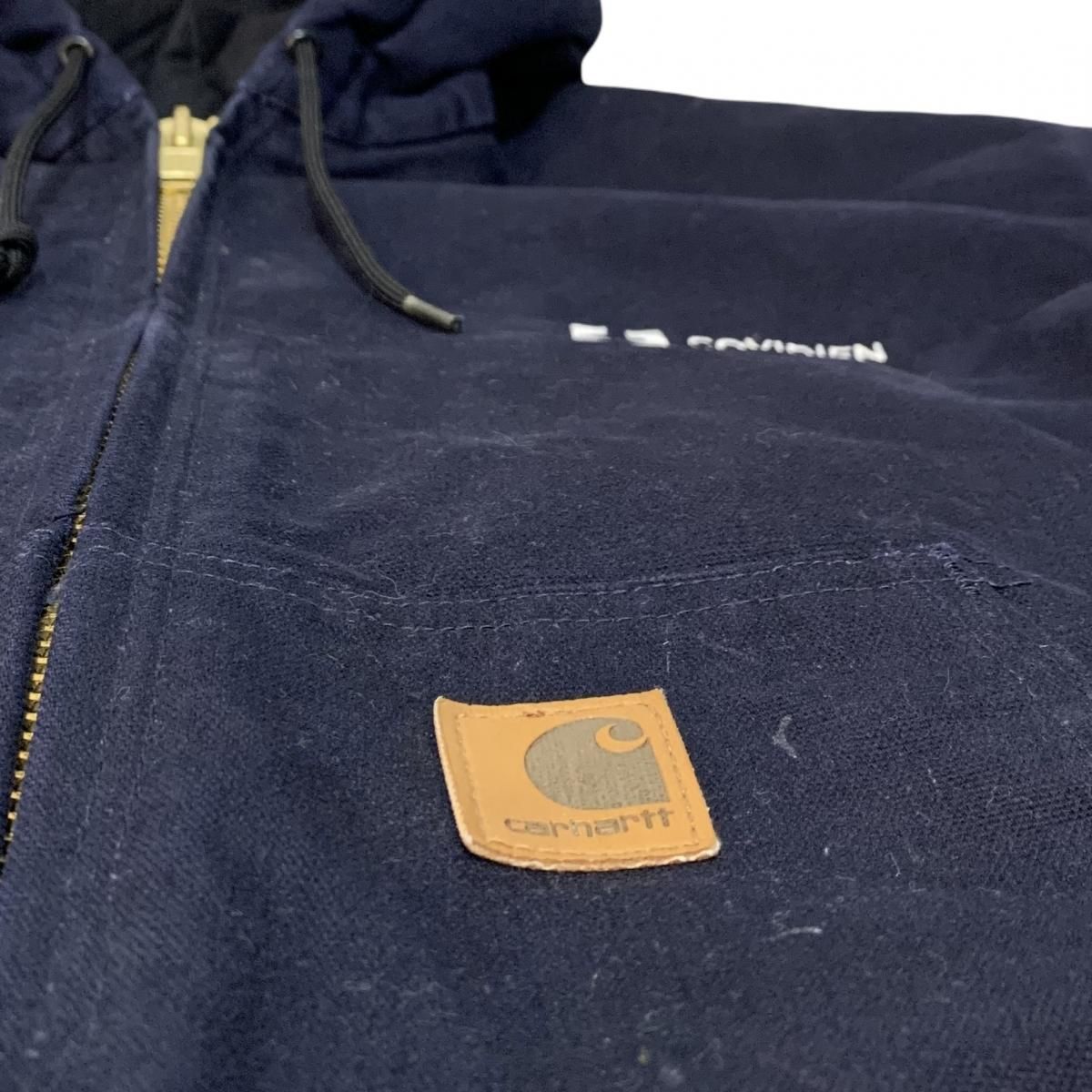 Carhartt Quilted Flannel Lined Active Jacket 紺 L カーハート
