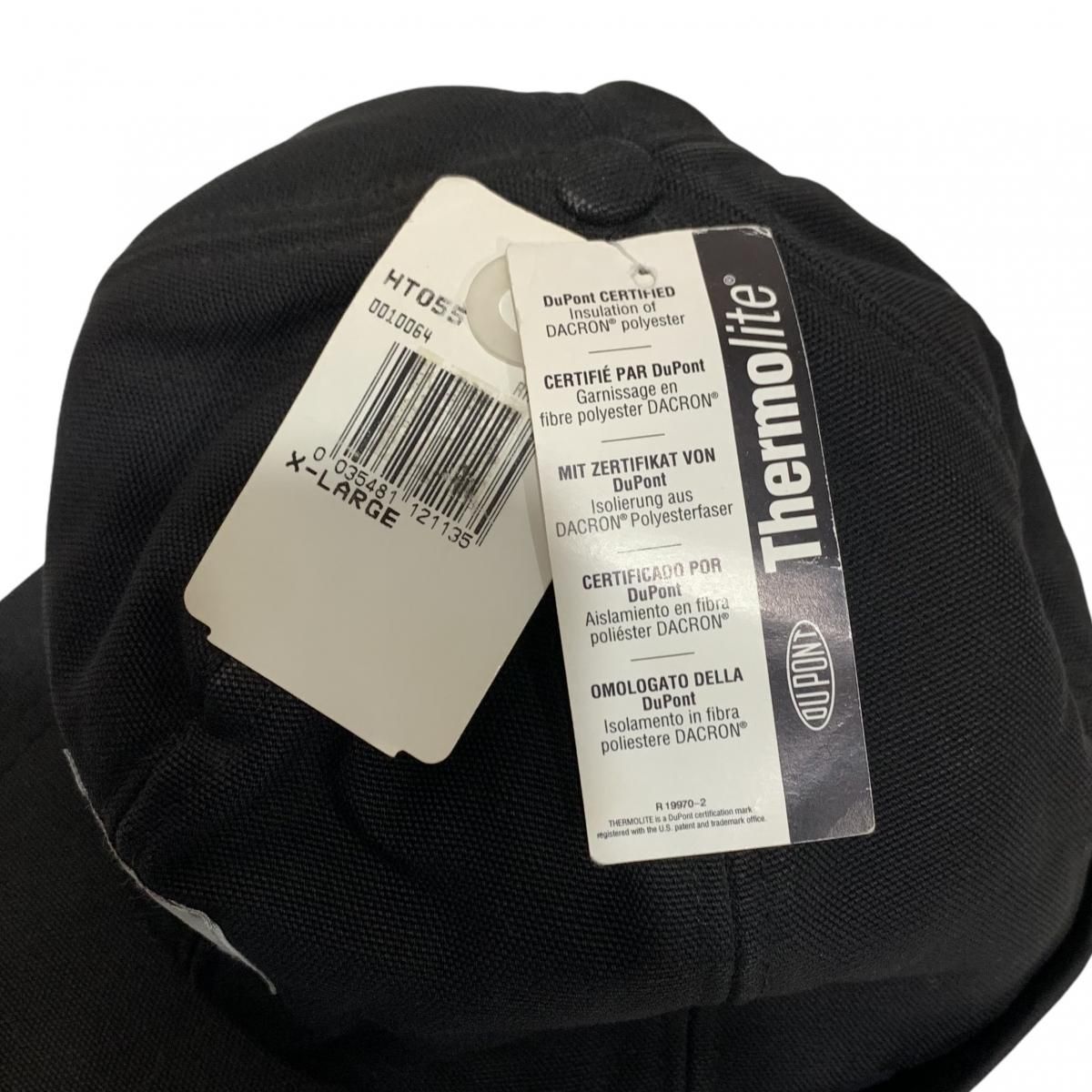 USA製 カーハート イヤーフラップ ダック キャップ ブラック XL 未使用品 90's XL カーハート イヤーフラップ ダック キャップ ブラック