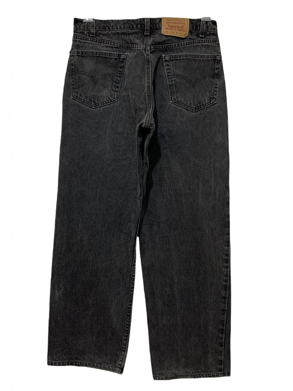 USA製 98年製 Levi's 550 Black Denim Pants 黒 W35×L28 90s