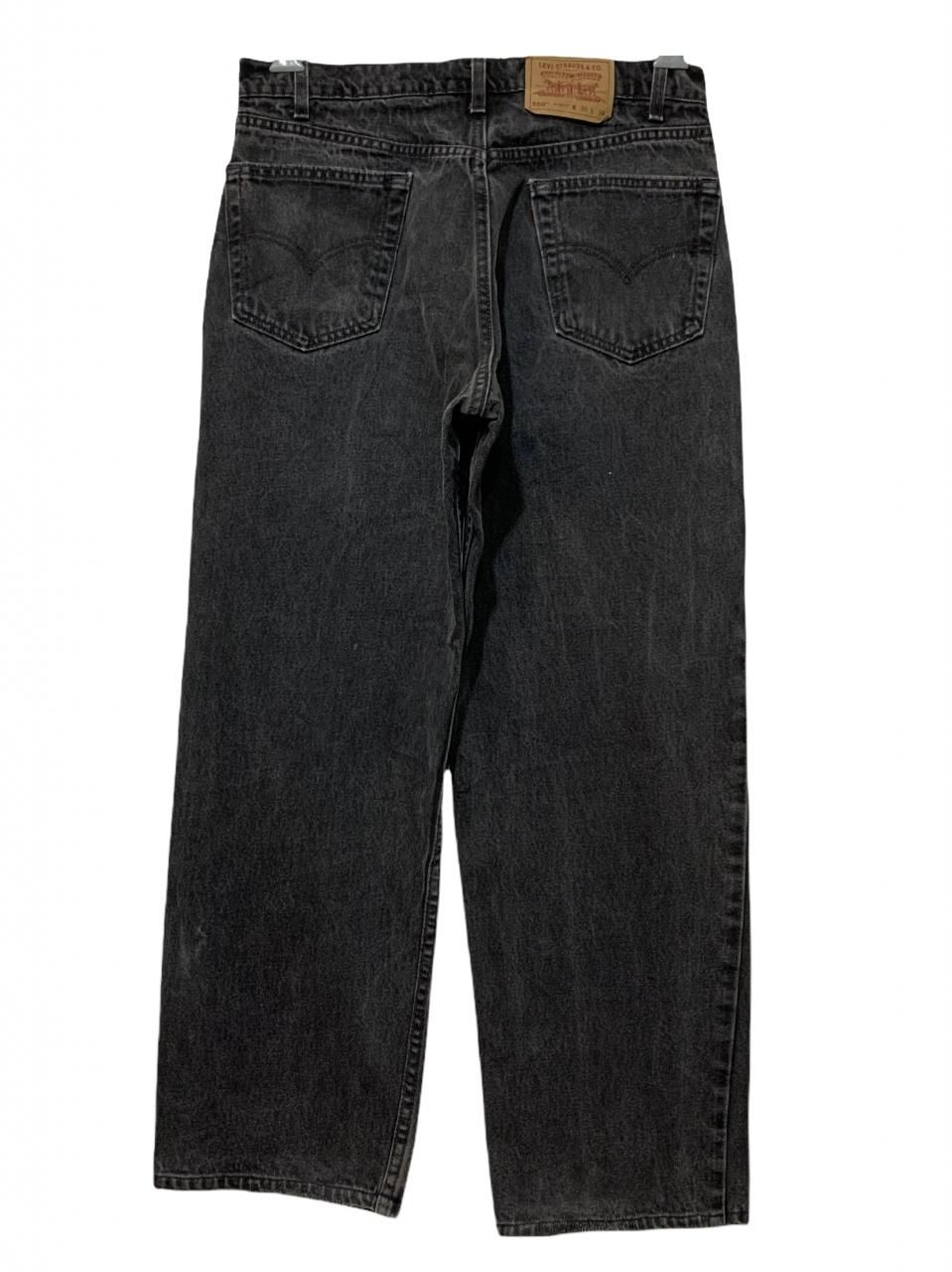 USA製 98年製 Levi's 550 Black Denim Pants 黒 W35×L28 90s