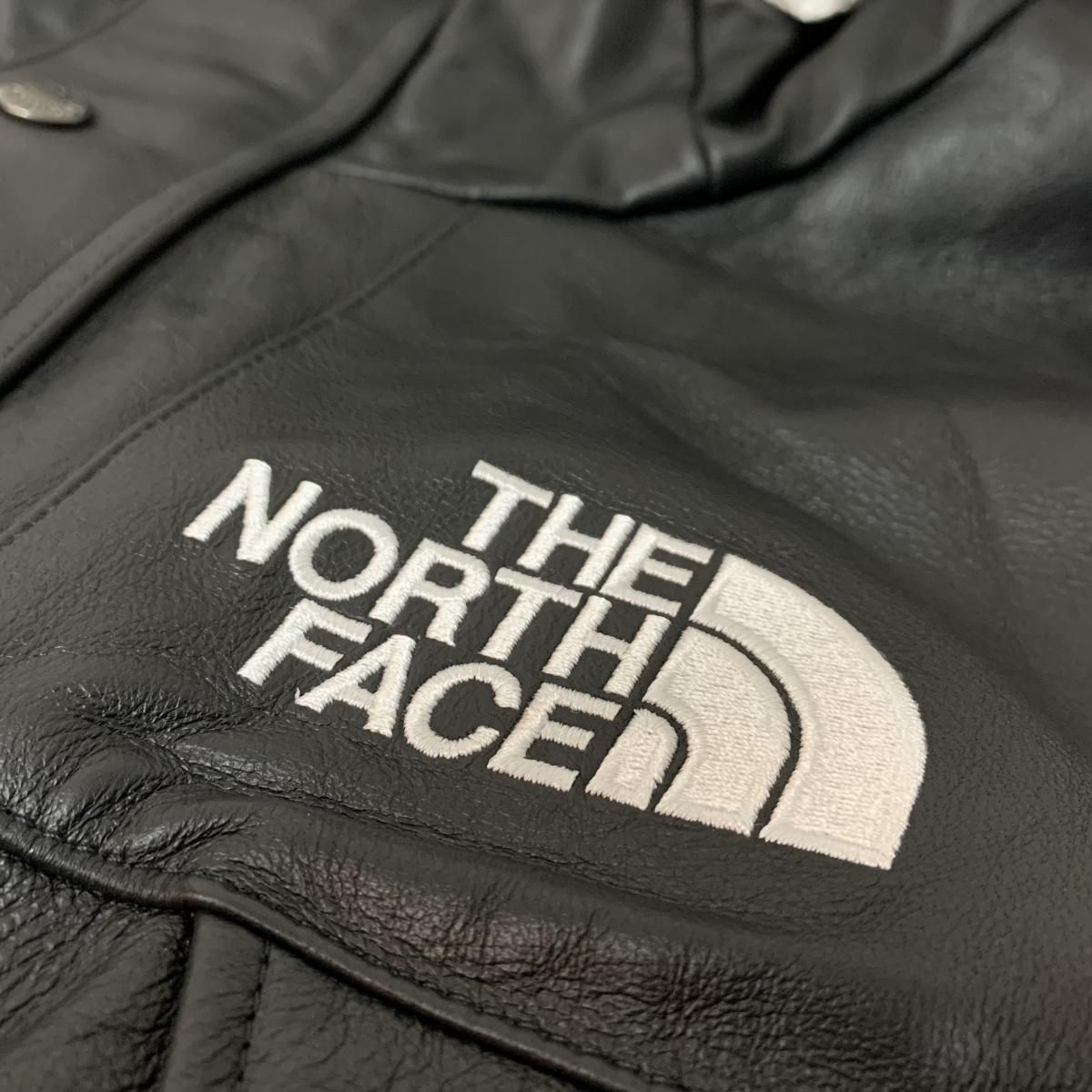 新品 18AW SUPREME × THE NORTH FACE Leather Mountain Parka 黒 新品 18AW SUPREME × THE NORTH FACE Leather Mountain Parka 黒