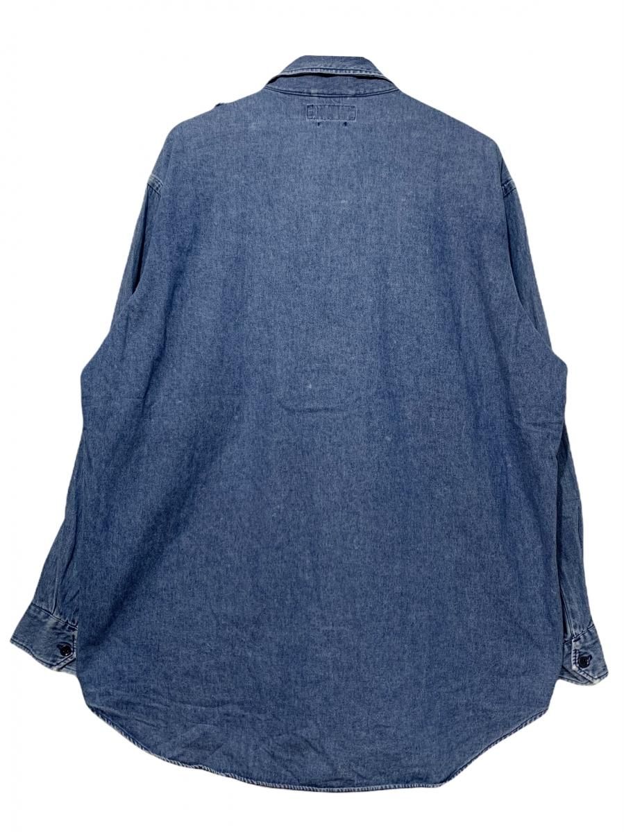90s Polo Ralph Lauren M-1943 Type Denim Shirt 青 L ポロ