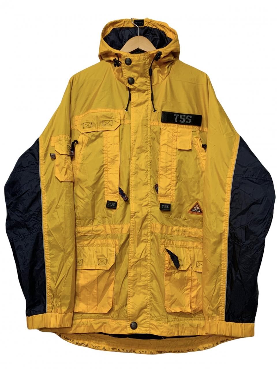 00s TRIPLE FIVE SOUL Nylon Mountain Parka 黄 L トリプルファイブソウル マウンテンパーカー  ナイロンジャケット イエロー 古着 - NEWJOKE ONLINE STORE