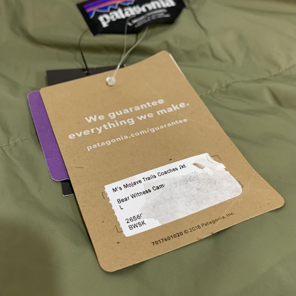 新品 19年製 patagonia Mojave Trails Coaches Jacket 迷彩 L 新品 19年製 patagonia Mojave Trails Coaches Jacket 迷彩 L