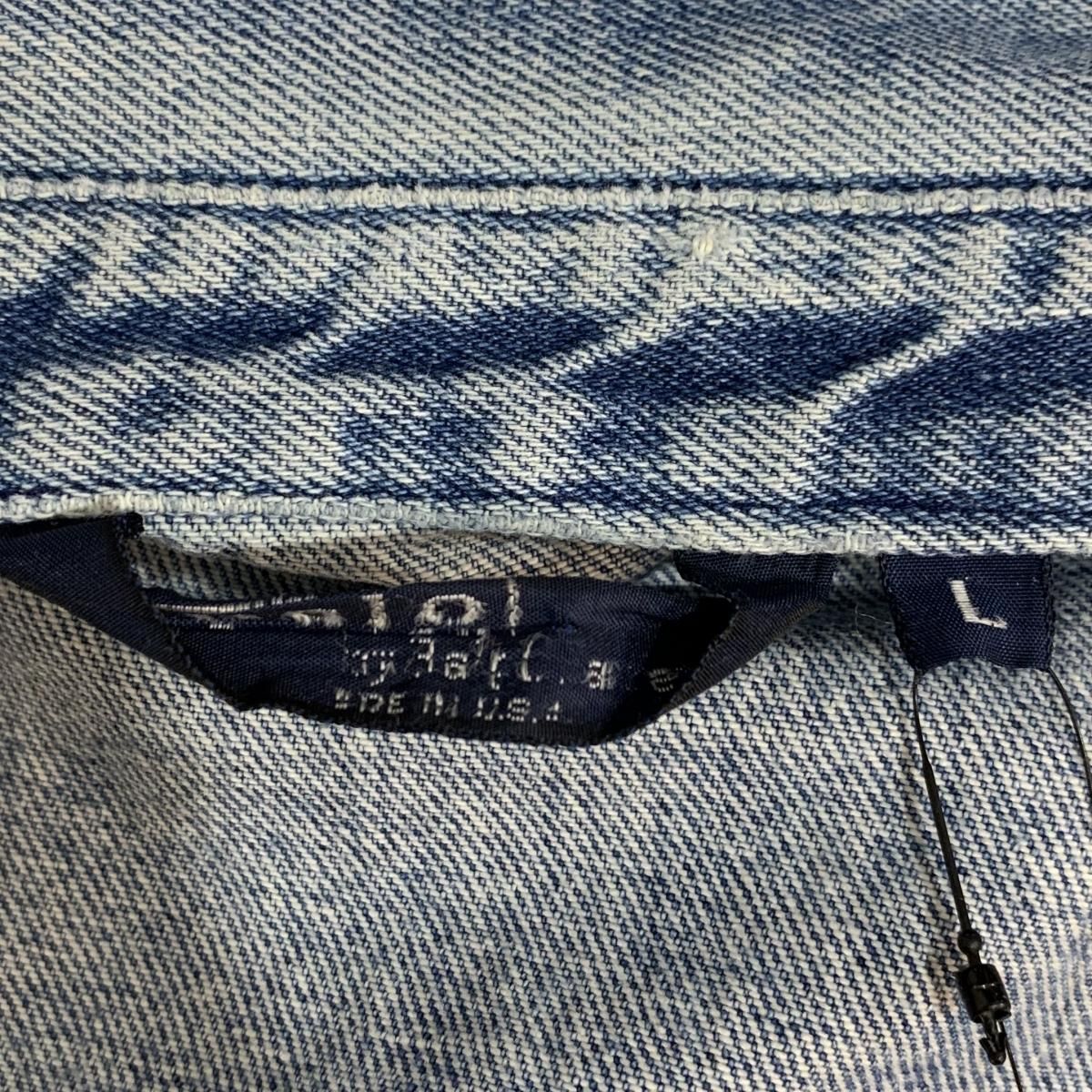 USA製 80s Polo Ralph Lauren Denim Drizzler Jacket 青 L ポロ USA製 80s Polo Ralph Lauren Denim Drizzler Jacket 青 L ポロ
