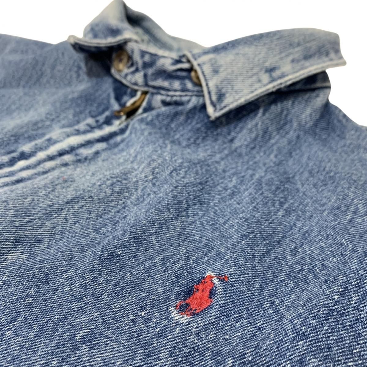 USA製 80s Polo Ralph Lauren Denim Drizzler Jacket 青 L ポロ USA製 80s Polo Ralph Lauren Denim Drizzler Jacket 青 L ポロ