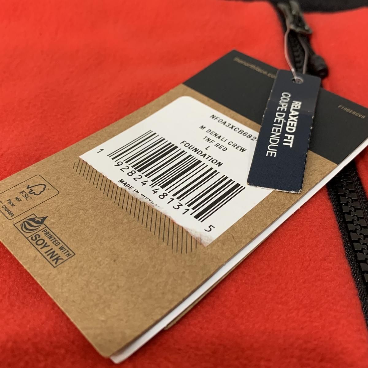 新品 THE NORTH FACE Denali Crew (TNF RED) L ノースフェイス 新品 THE NORTH FACE Denali Crew (TNF RED) L ノースフェイス