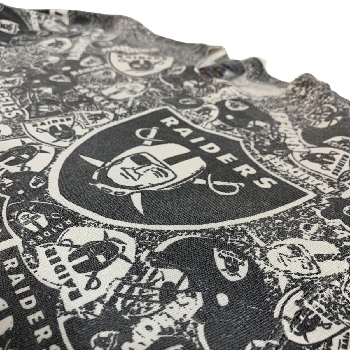USA製 90s Los Angeles Raiders Sweatshirt 白黒 M NFL USA製 90s Los Angeles Raiders Sweatshirt 白黒 M NFL