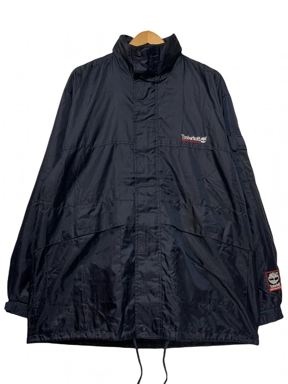 00s Timberland Performance Nylon Jacket 黒 L ティンバーランド パフォーマンス ナイロンジャケット  セットアップ リップストップ ブラック 古着 - NEWJOKE ONLINE STORE