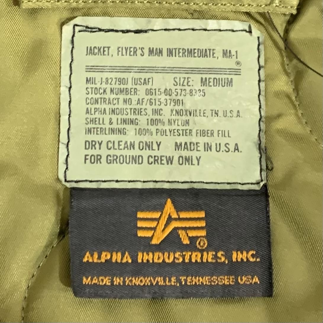 USA製 ALPHA MA-1 Flight Jacket オリーブ M アルファ MA1 USA製 ALPHA MA-1 Flight Jacket オリーブ M アルファ MA1