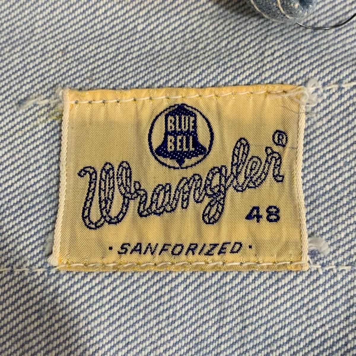 60s WRANGLER 22MJZ サックスブルー 48 縦ベルタグ ラングラー 60s WRANGLER 22MJZ サックスブルー 48 縦ベルタグ ラングラー