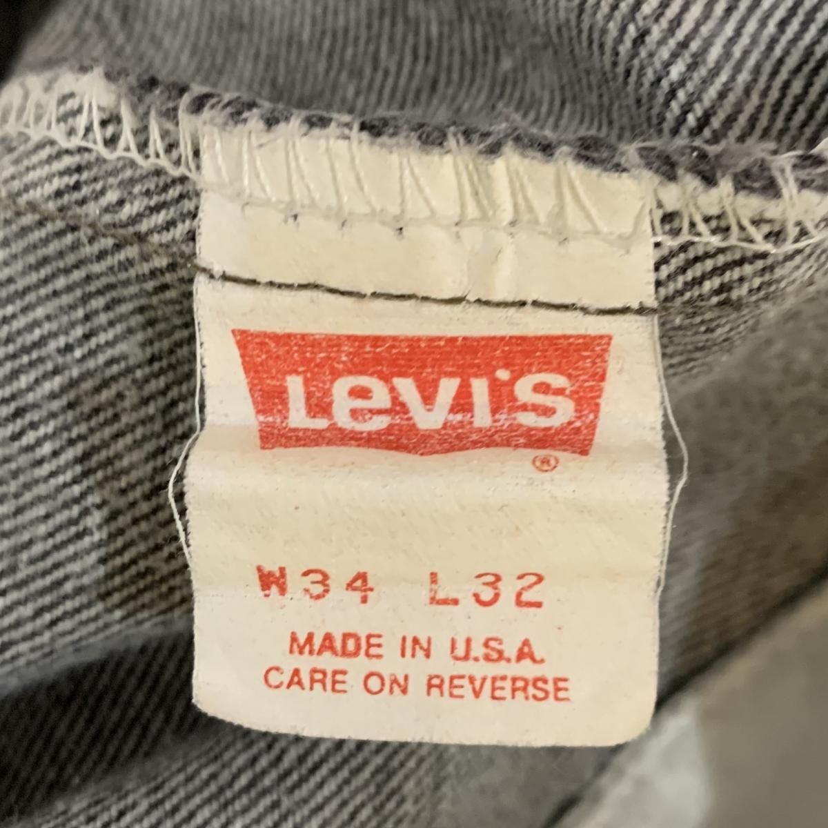 USA製 87年 Levi's 505 Black Denim Pants USA製 87年 Levi's 505 Black Denim Pants