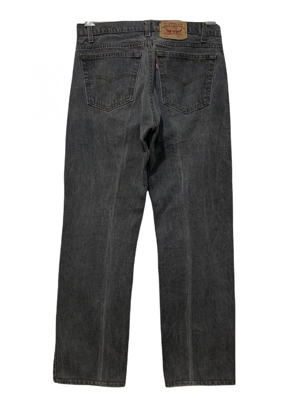 W36L29 リーバイス505 ブラックデニム Levi'sジーンズ 後染め