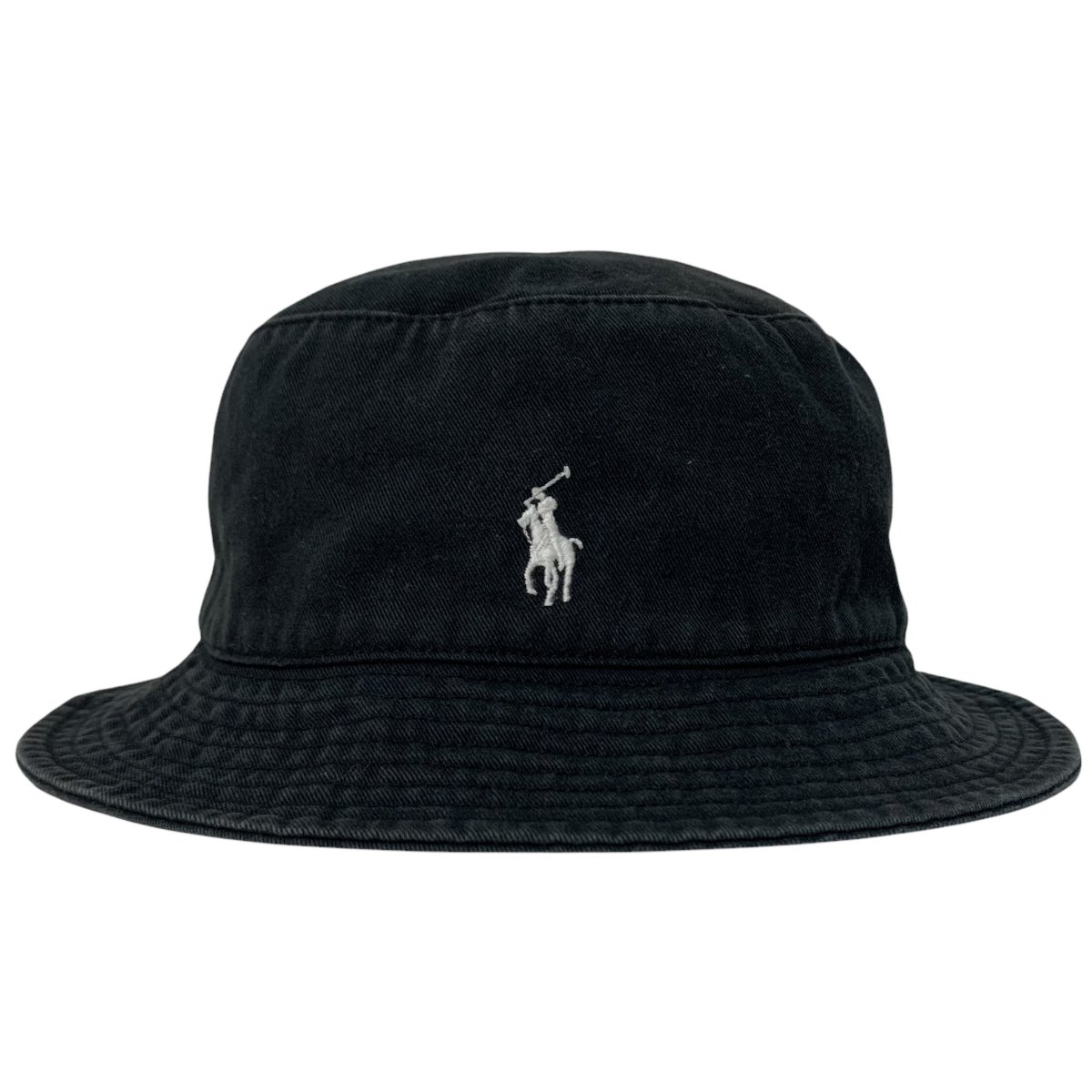 Polo Ralph Lauren Logo Bucket Hat 黒 L/XL ポロラルフローレン