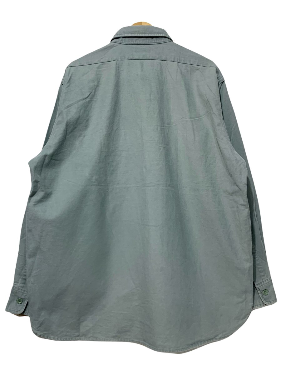 USA製 90s L.L.Bean Chamois Cloth L/S Shirts ミントグリーン 18-TALL