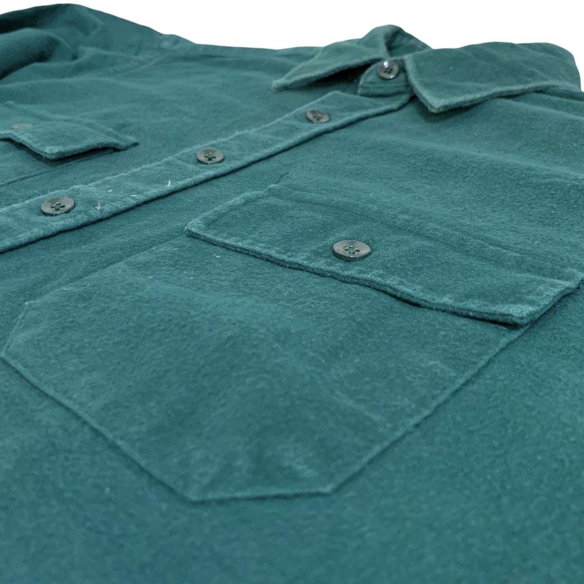 USA製 90s L.L.Bean Chamois Cloth L/S Shirts 深緑 17 1/2-TALL USA製 90s L.L.Bean Chamois Cloth L/S Shirts 深緑 17 1/2-TALL