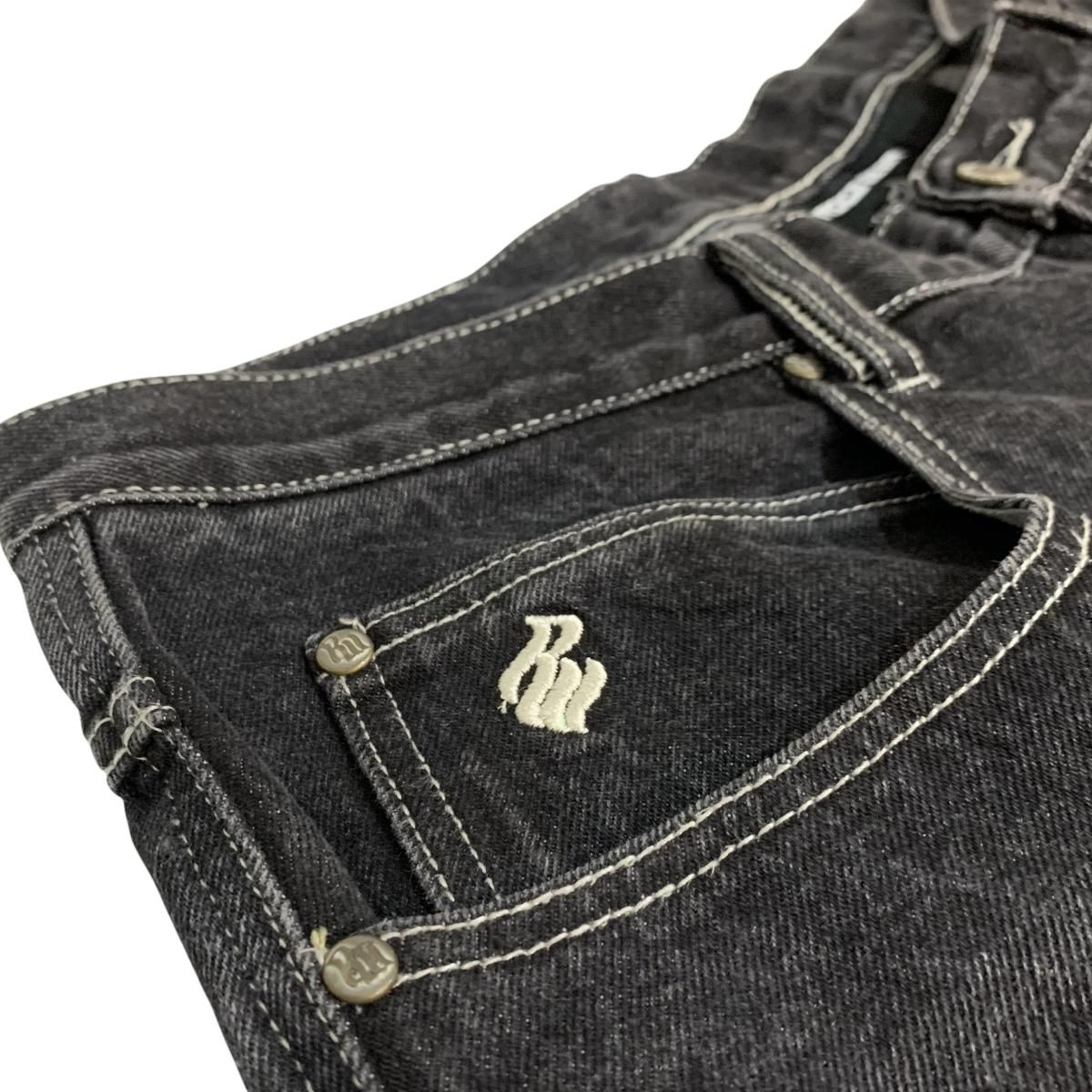 ROCAWEAR ロカウェア B系 ブラックデニム バギーデニムパンツ 墨