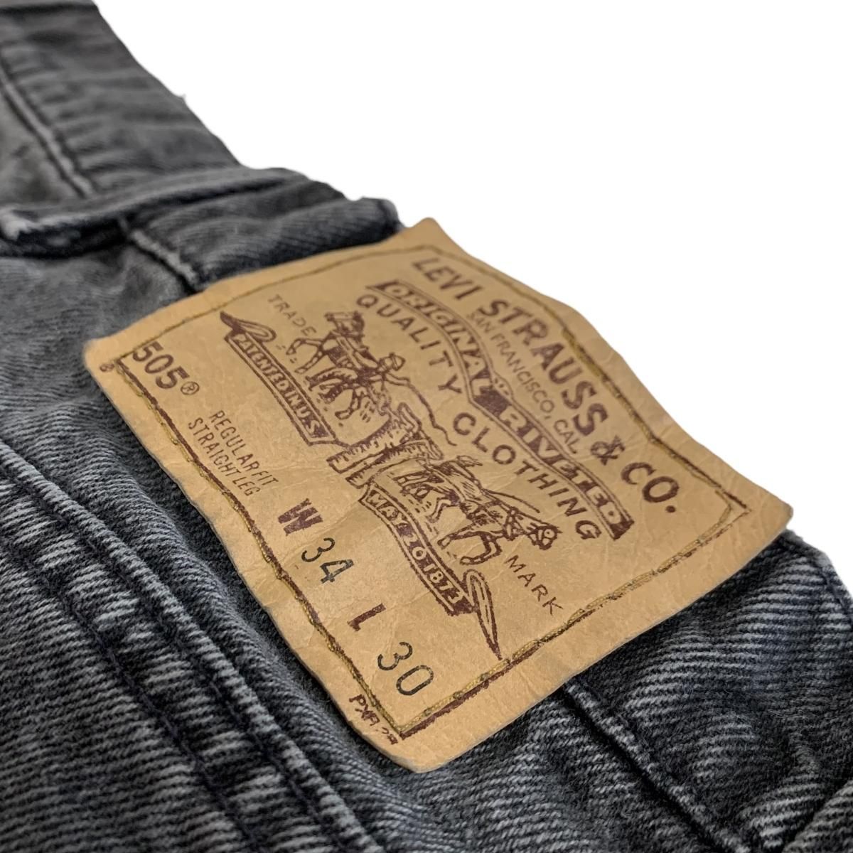 USA製 95年 Levi's 505 Black Denim Pants 黒 W32×L30 90s