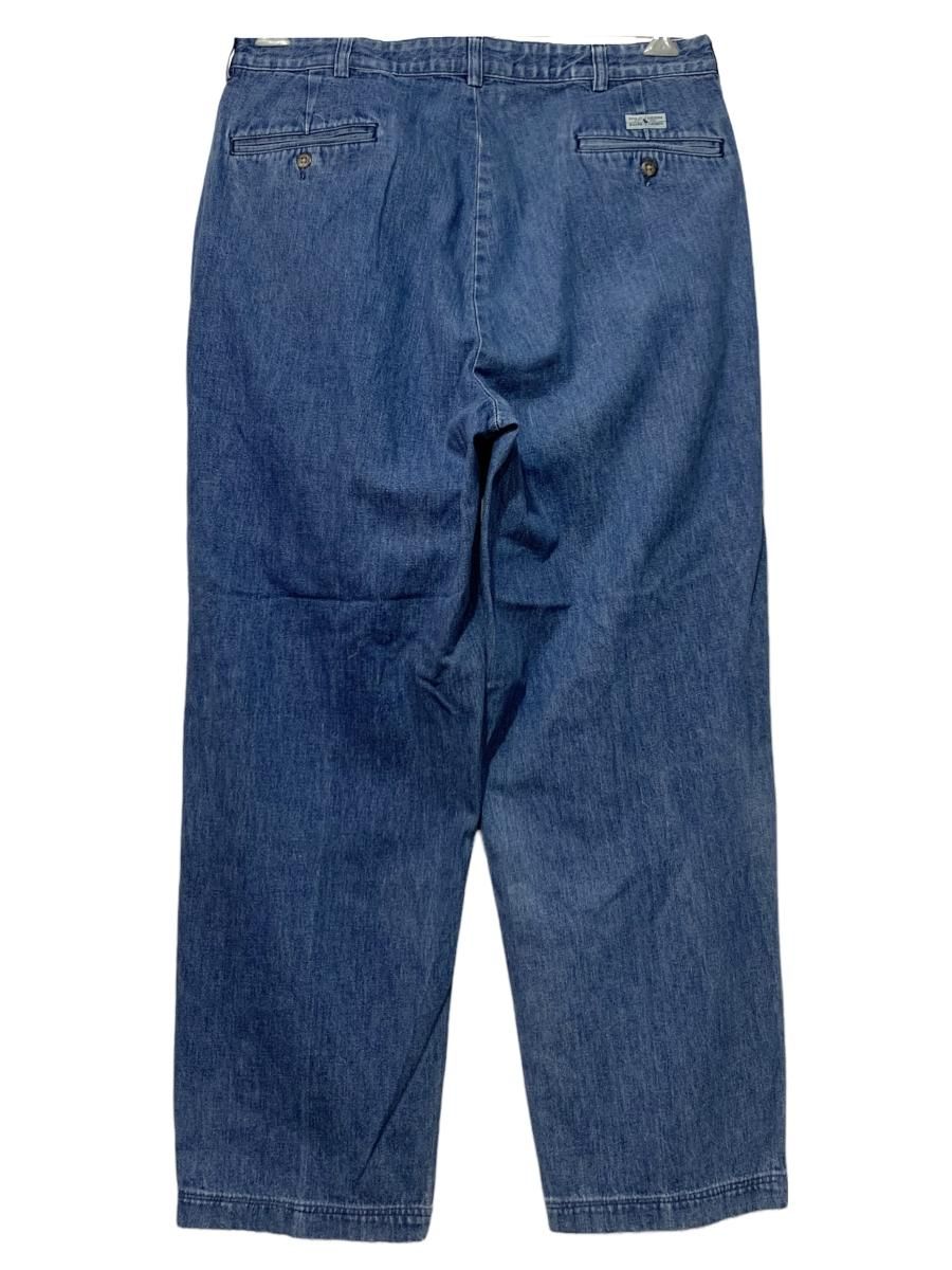 Polo Ralph Lauren 2 Tuck Denim Pants 青 W33×L30 ポロラルフ Polo Ralph Lauren 2 Tuck Denim Pants 青 W33×L30 ポロラルフ