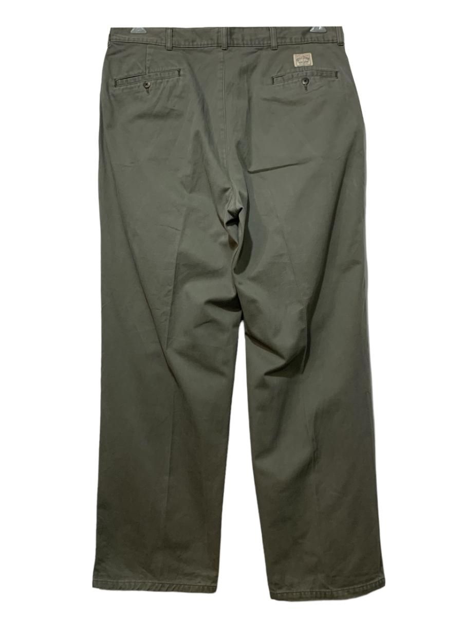 90s Polo Ralph Lauren 2 Tuck Chino Pants オリーブ W36×L30 90s Polo Ralph Lauren 2 Tuck Chino Pants オリーブ W36×L30