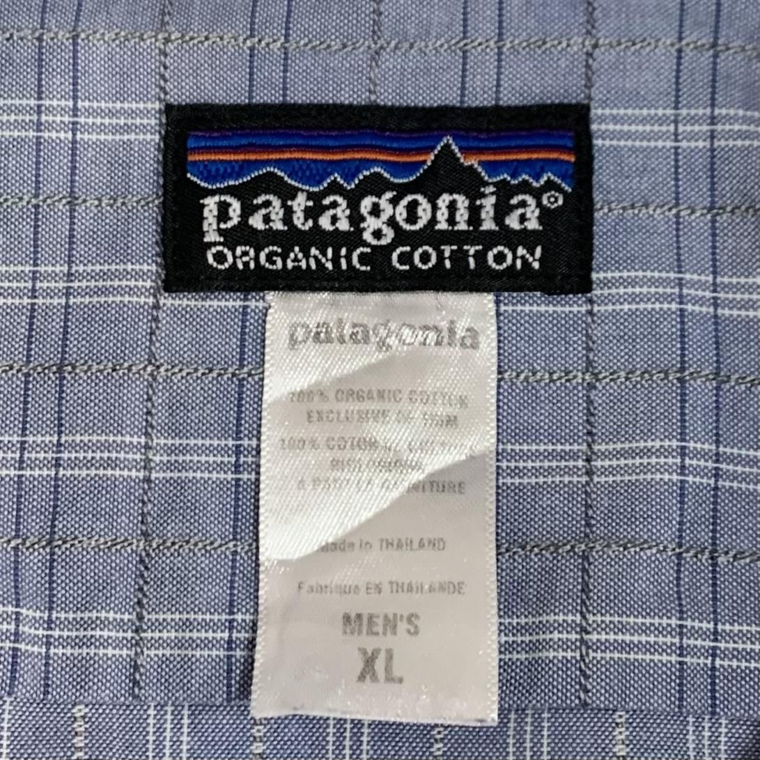 06年製 patagonia Cotton L/S Check Shirt 青灰 XL 00s 06年製 patagonia Cotton L/S Check Shirt 青灰 XL 00s