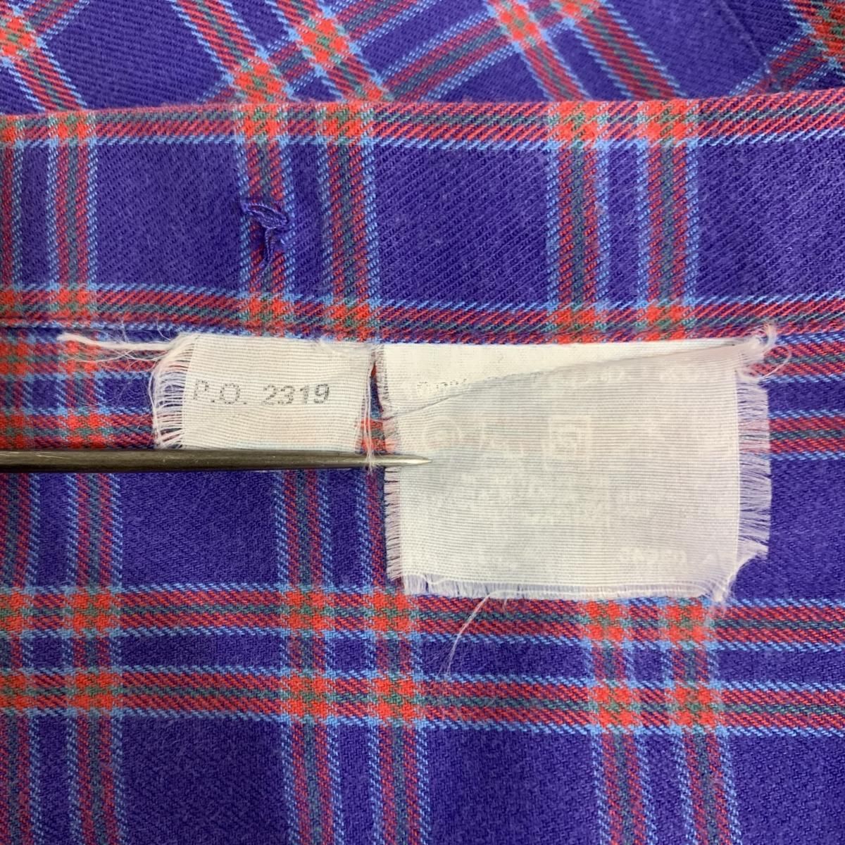 80~90s patagonia Cotton L/S Check Shirt 青紫オレンジ XL 80~90s patagonia Cotton L/S Check Shirt 青紫オレンジ XL