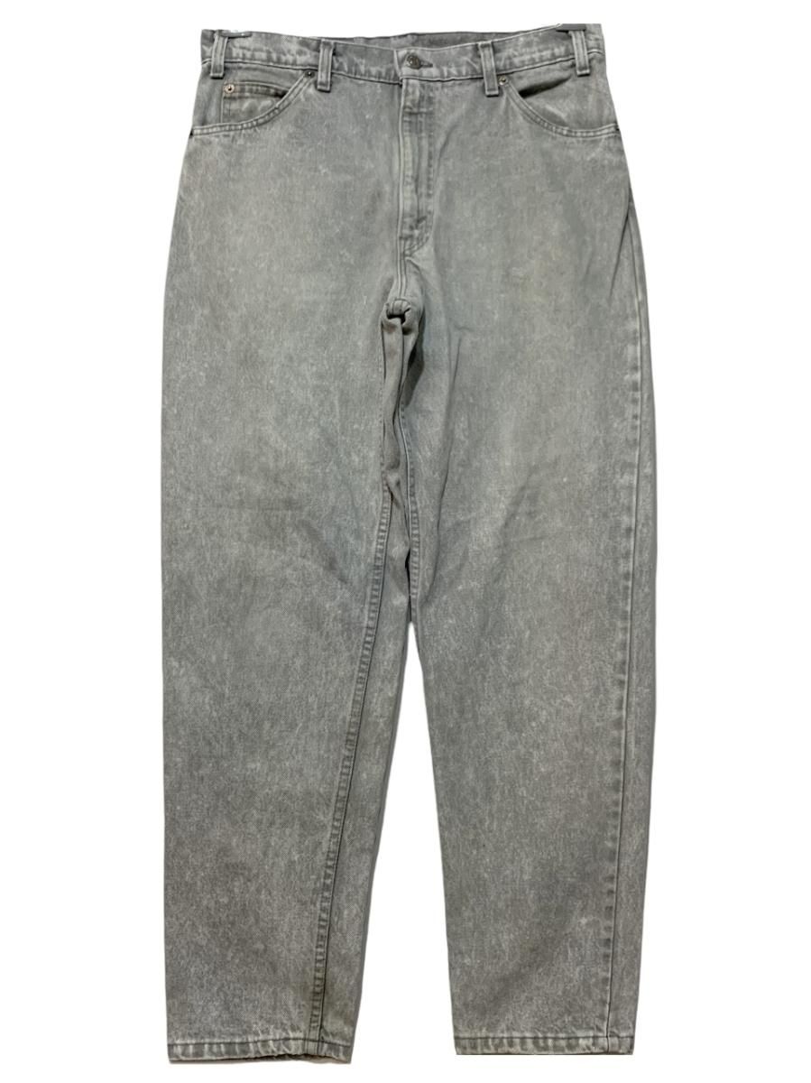 USA製 89年 Levi's 550 Chemical Wash Grey Denim Pants 灰 W32 USA製 89年 Levi's 550 Chemical Wash Grey Denim Pants 灰 W32