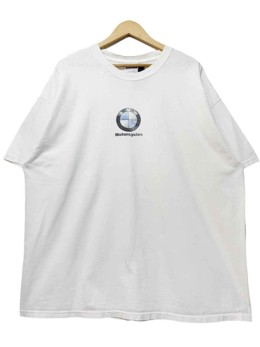 90s~00s BMW Logo S/S Tee 白 2XL ビーエムダブリュー 半袖 Tシャツ 