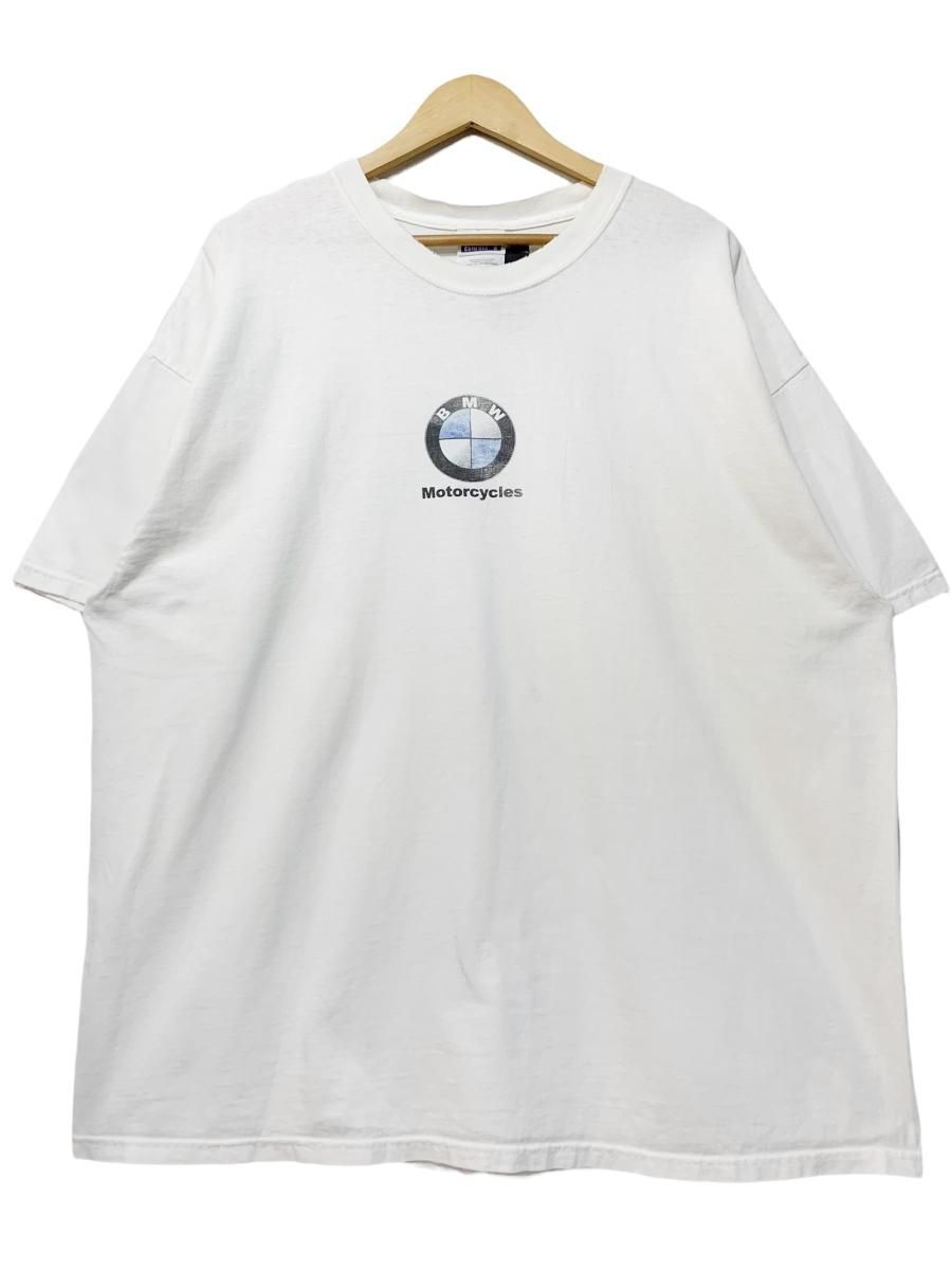 90s~00s BMW Logo S/S Tee 白 2XL ビーエムダブリュー 半袖 Tシャツ