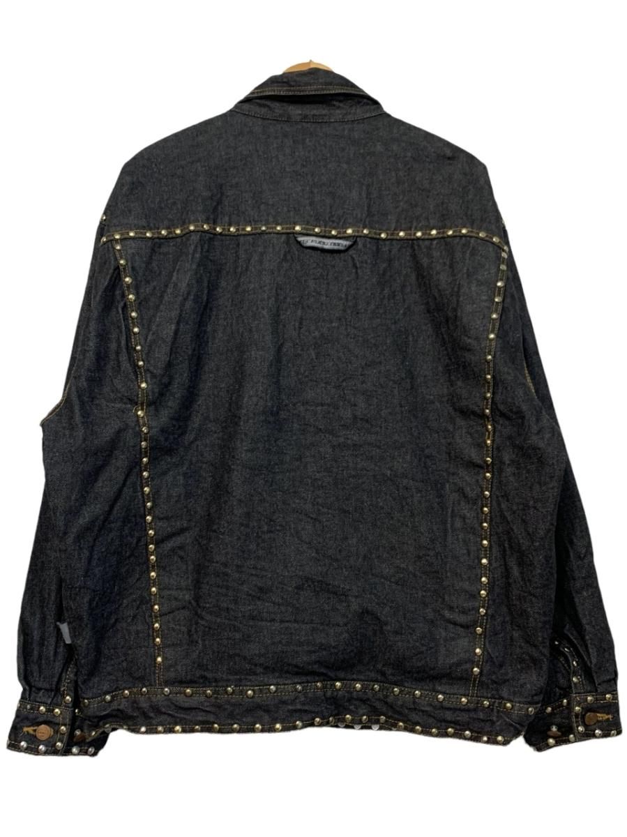 s FUBU Studs Black Denim Jacket 黒 M フブ デニムジャケット G