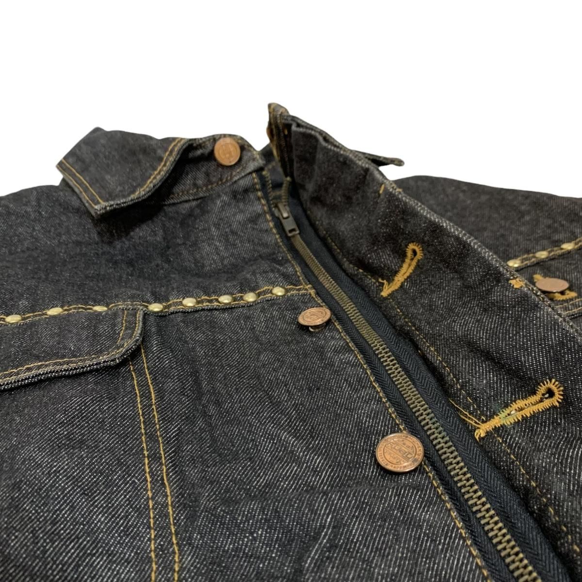 00s FUBU Studs Black Denim Jacket 黒 M フブ デニムジャケット 00s FUBU Studs Black Denim Jacket 黒 M フブ デニムジャケット