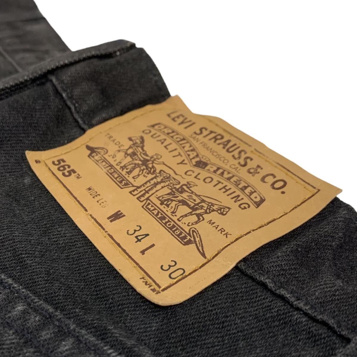 USA製 97年 Levi's 565 Black Denim Pants 黒 W34×L30 90s USA製 97年 Levi's 565 Black Denim Pants 黒 W34×L30 90s