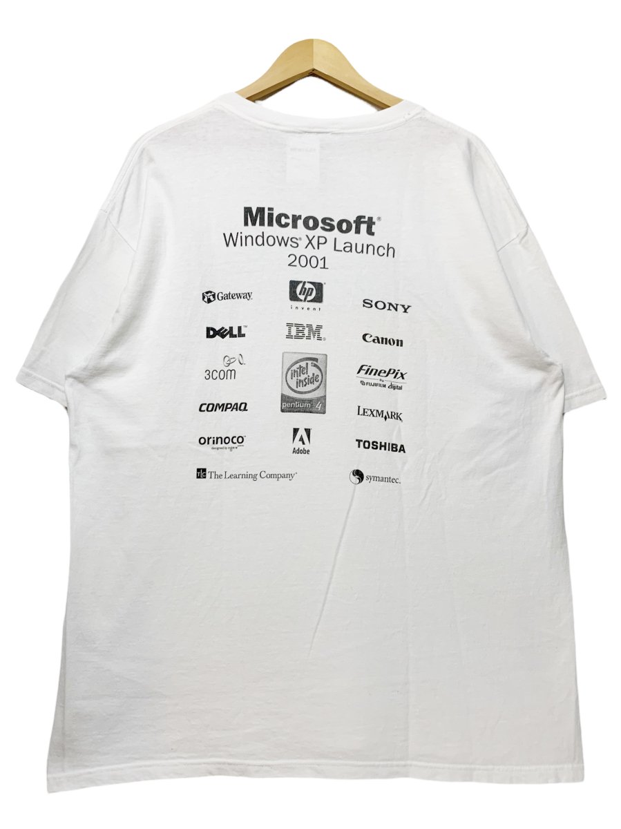 01年製 Microsoft Windows XP Print S/S Tee 白 XL 00s マイクロソフト ...