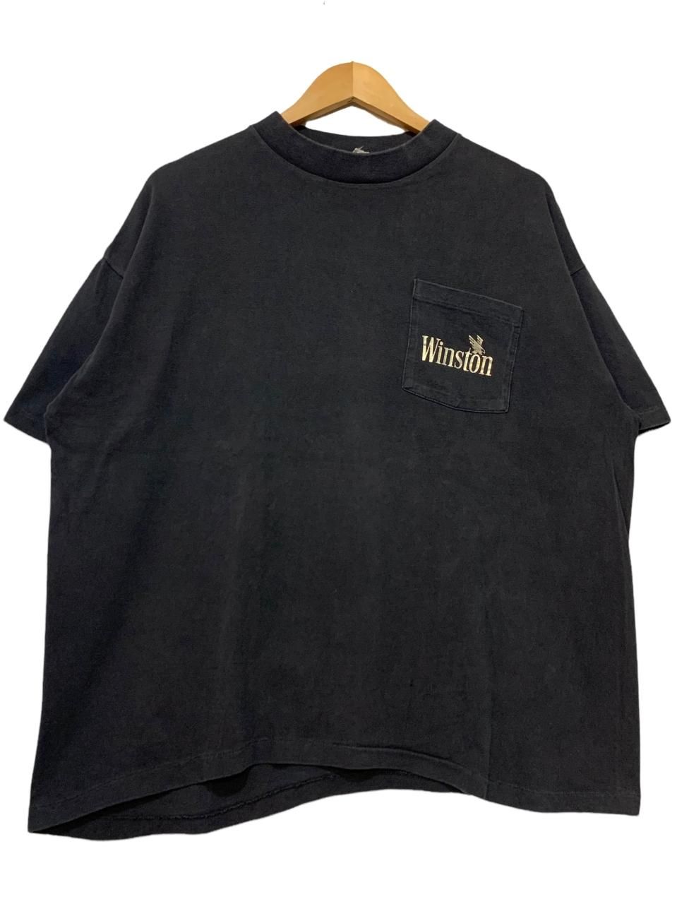 USA製 90s WINSTON Print Pocket S/S Tee 黒 XL ウィンストン USA製 90s WINSTON Print Pocket S/S Tee 黒 XL ウィンストン