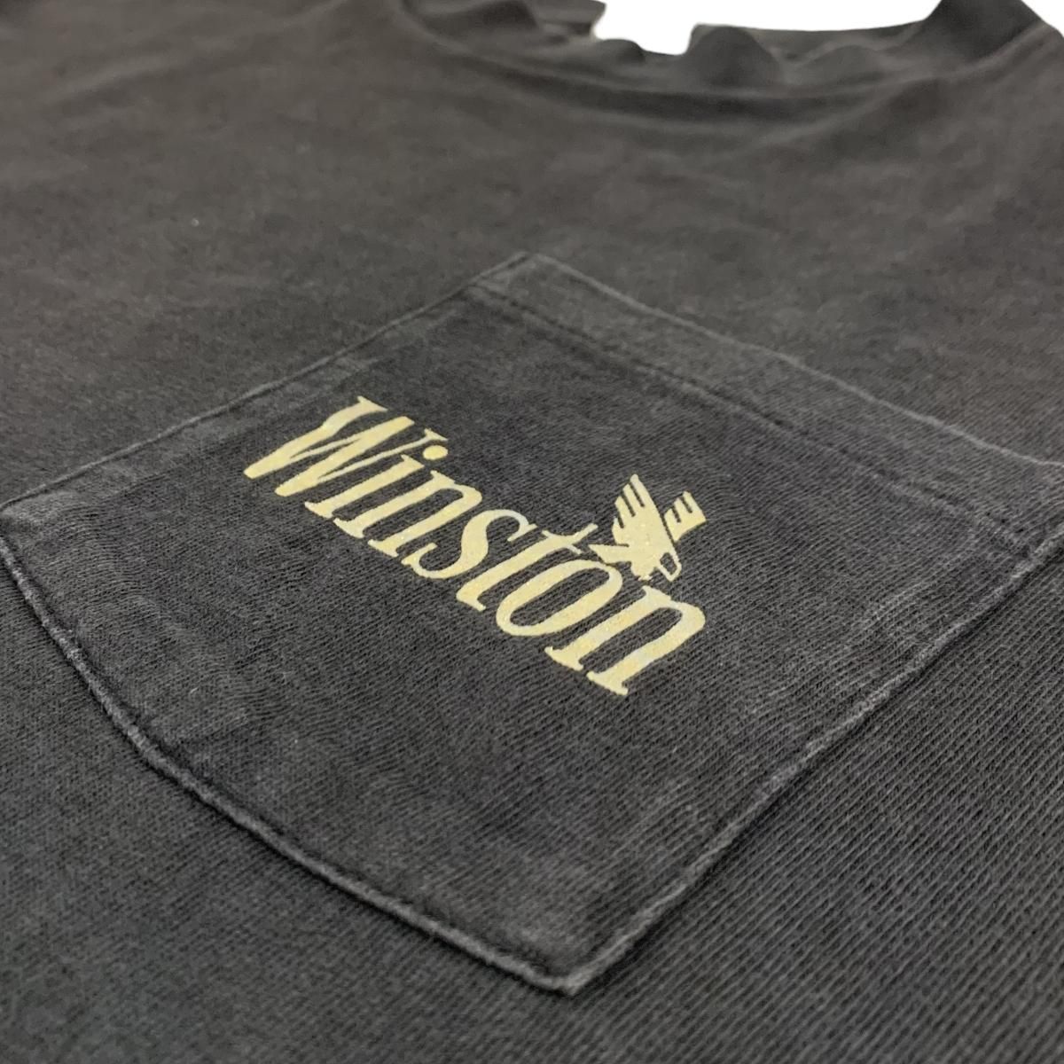 USA製 90s WINSTON Print Pocket S/S Tee 黒 XL ウィンストン USA製 90s WINSTON Print Pocket S/S Tee 黒 XL ウィンストン