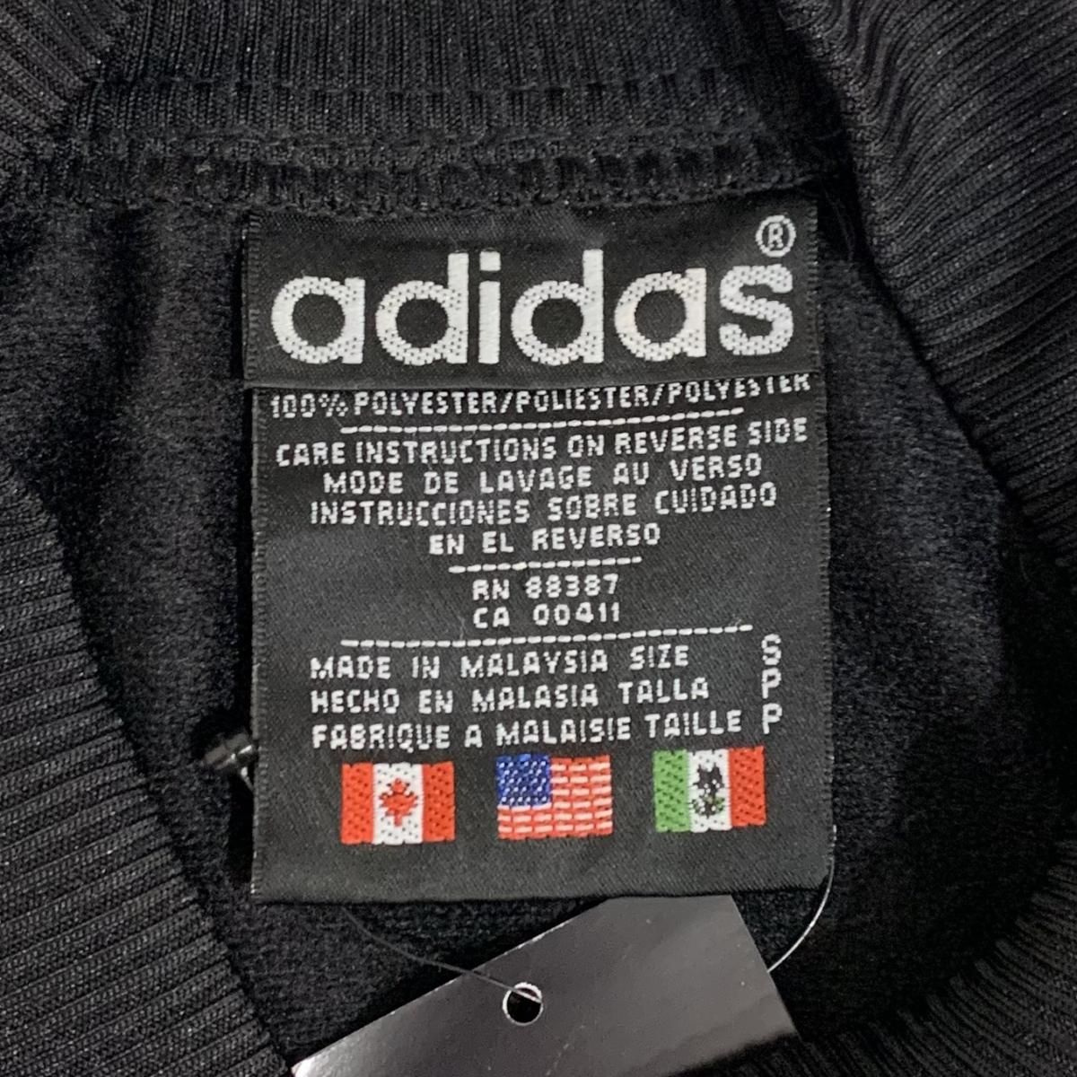 90s adidas Track Jersey 黒 S アディダス トラックジャージ