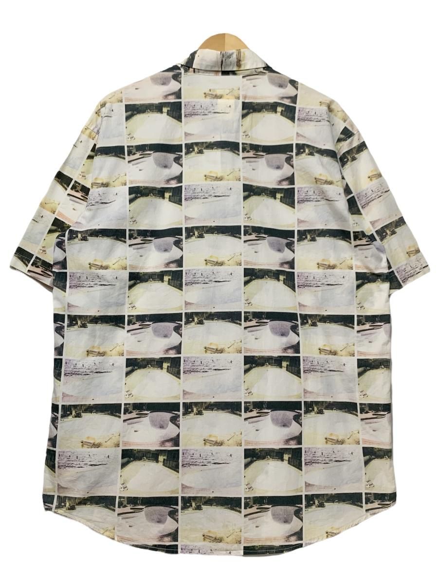 00s OLD STUSSY Print S/S Shirt 生成り XL 紺タグ オールド ...