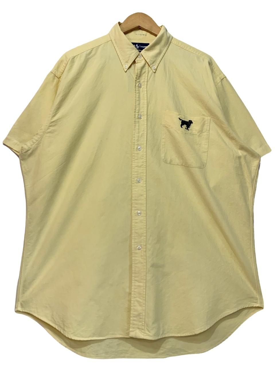 Polo Ralph Lauren "BLAKE" Cotton BD S/S Shirt 黄 L ポロラルフ