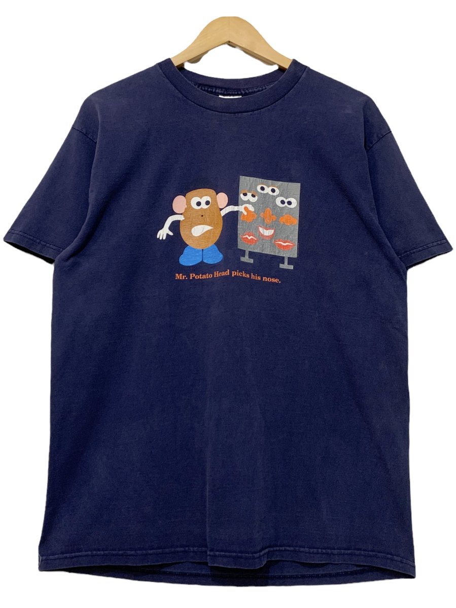 01年 Mr.Potato Head Print S/S Tee 紺 L 00s ミスターポテトヘッド 半袖 Tシャツ TOY STORY  トイストーリー Hasbro ハスブロ 映画T ムービーT - NEWJOKE ONLINE STORE