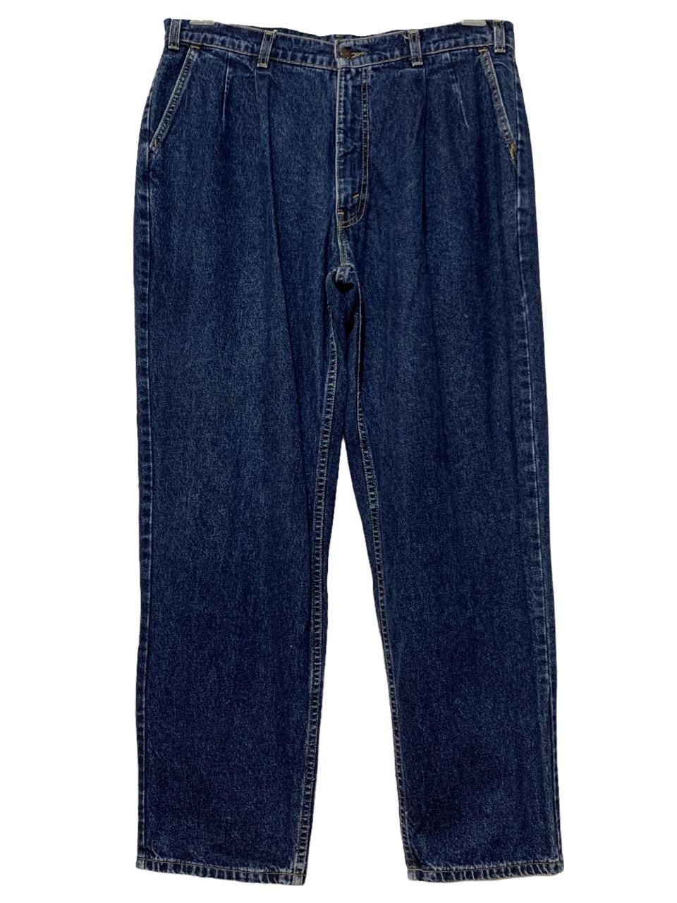 USA製 80s Levi's 2 Tuck Denim Pants 紺 W35×30 リーバイス USA製 80s Levi's 2 Tuck Denim Pants 紺 W35×30 リーバイス