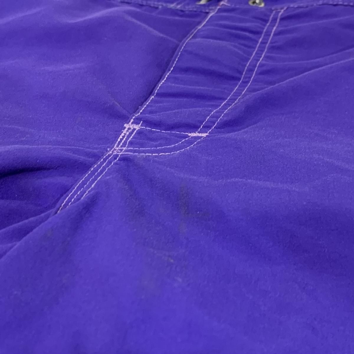 パタゴニア リバーショーツ フロー 波タグ パープル S 93年製 patagonia Surf Trunks 紫緑 36 90s 波タグ パタゴニア