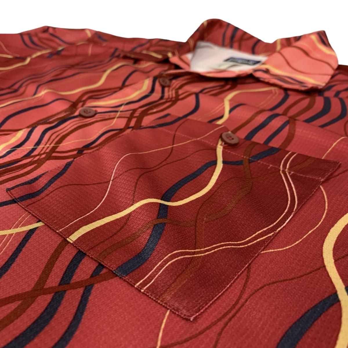 05年製 patagonia Rhythm Inyo S/S Shirt 赤 M パタゴニア 05年製 patagonia Rhythm Inyo S/S Shirt 赤 M パタゴニア