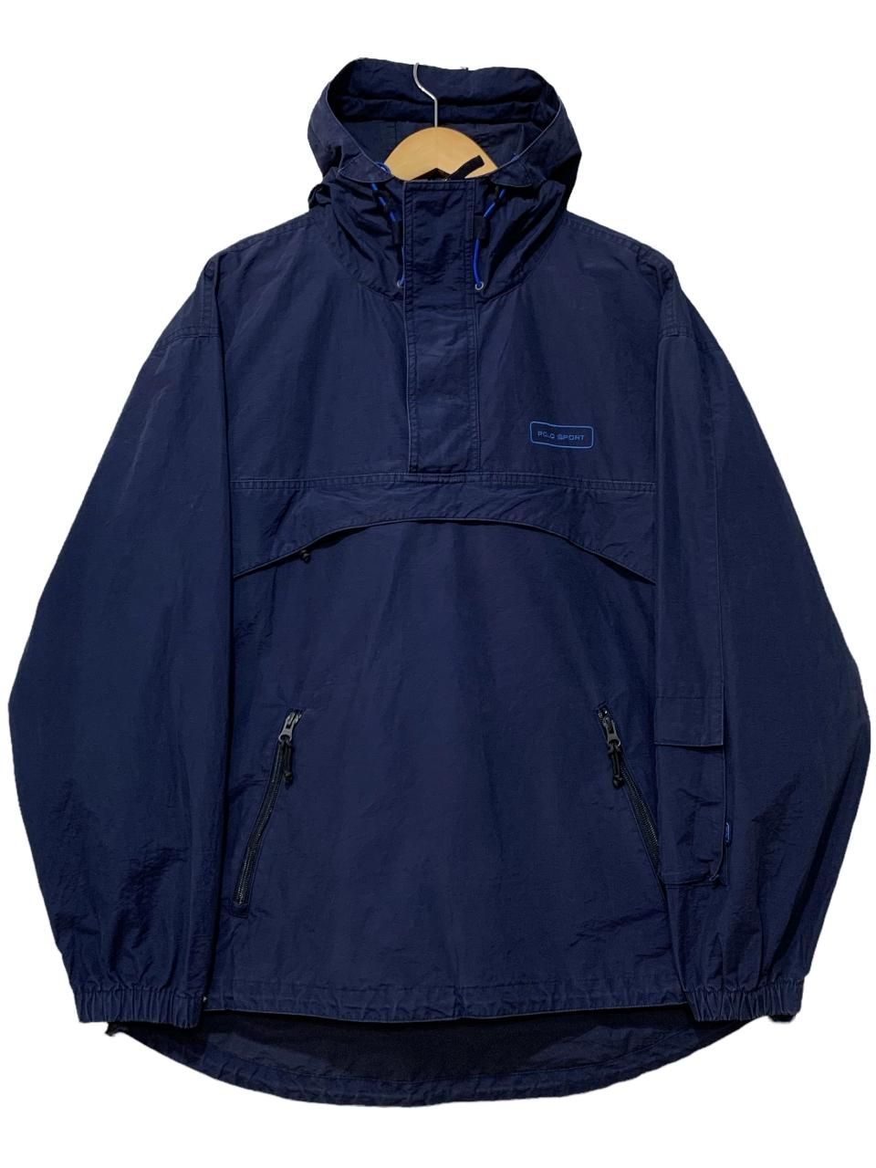 90s~00s POLO SPORT Cotton-Nylon Anorak Parka 紺 M ポロ