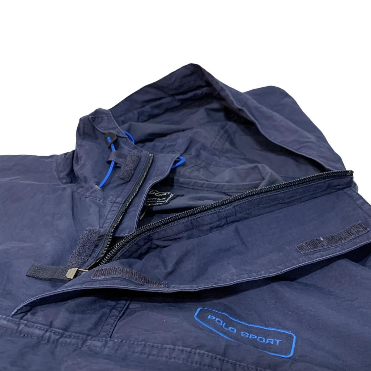 90s~00s POLO SPORT Cotton-Nylon Anorak Parka 紺 M ポロ 90s~00s POLO SPORT Cotton-Nylon Anorak Parka 紺 M ポロ