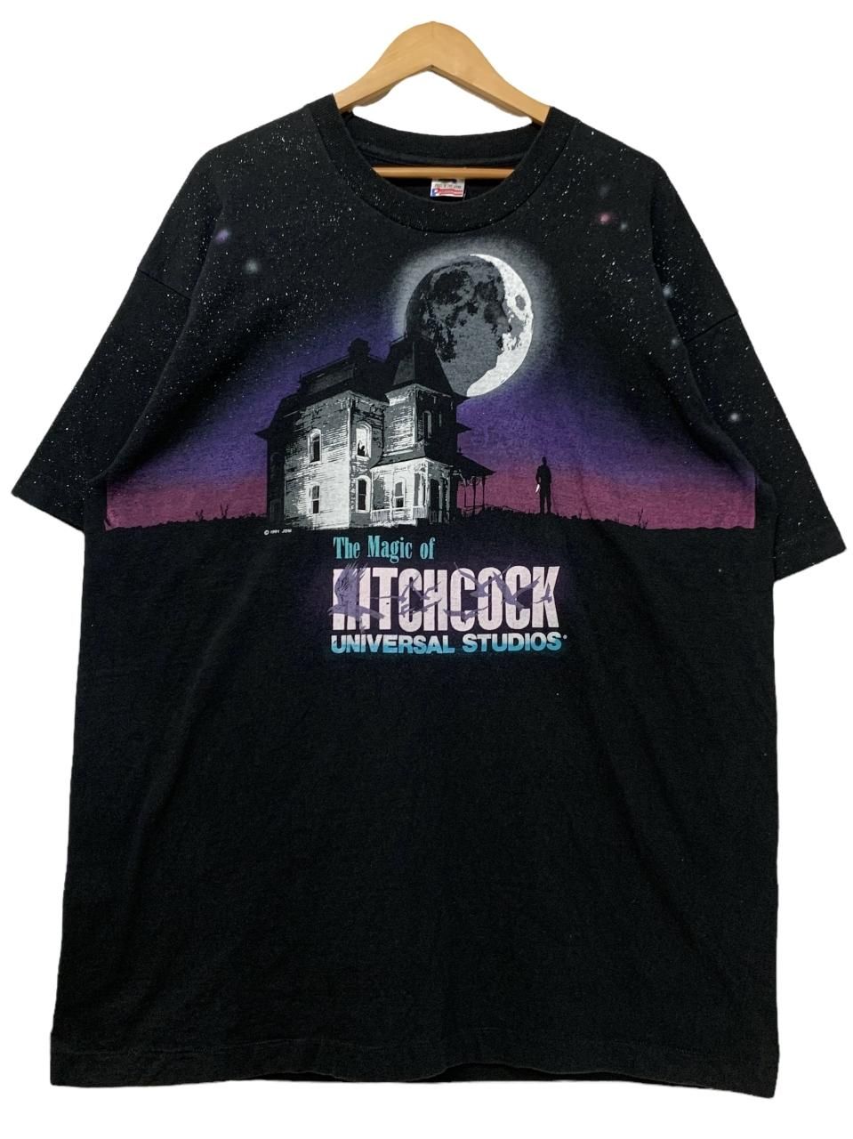 USA製 91年 The Magic of Hitchcock Universal Studios S/S Tee USA製 91年 The Magic of Hitchcock Universal Studios S/S Tee
