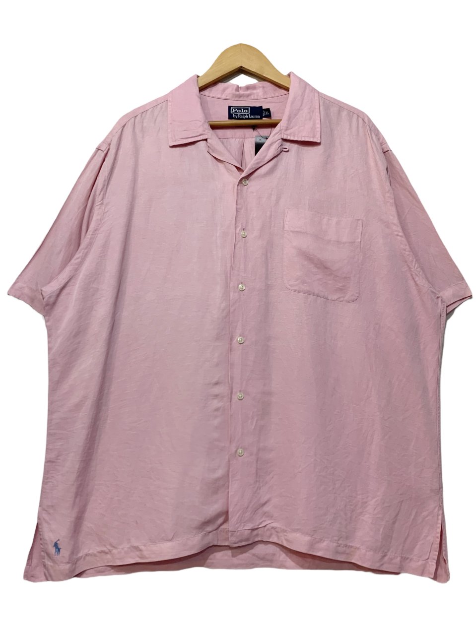 豪華 - ポロ ラルフローレン ポロシャツ 超ビックサイズ 水色×ピンク