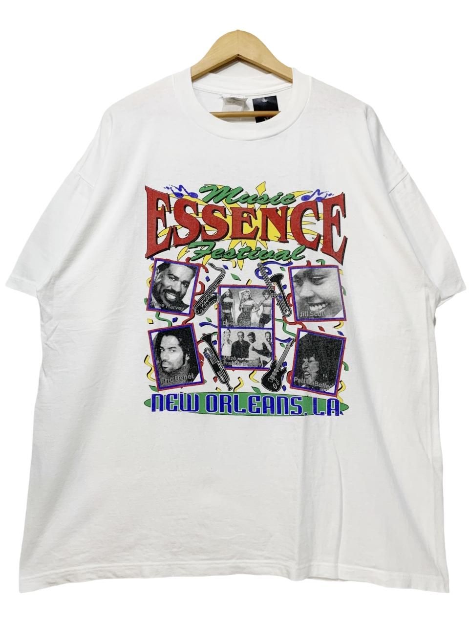 2001年 Essence Festival Print S/S Tee 白 XL 00s エッセンス